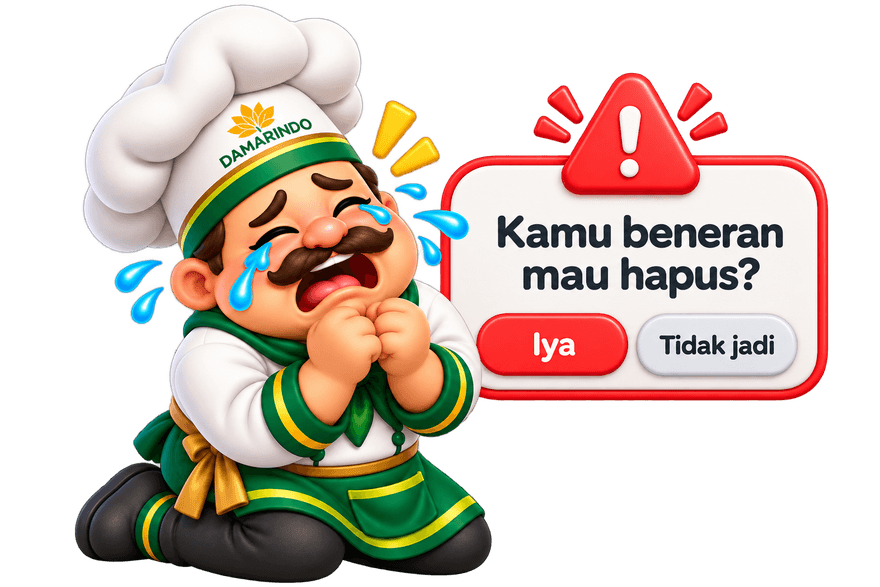 Konfirmasi hapus akun